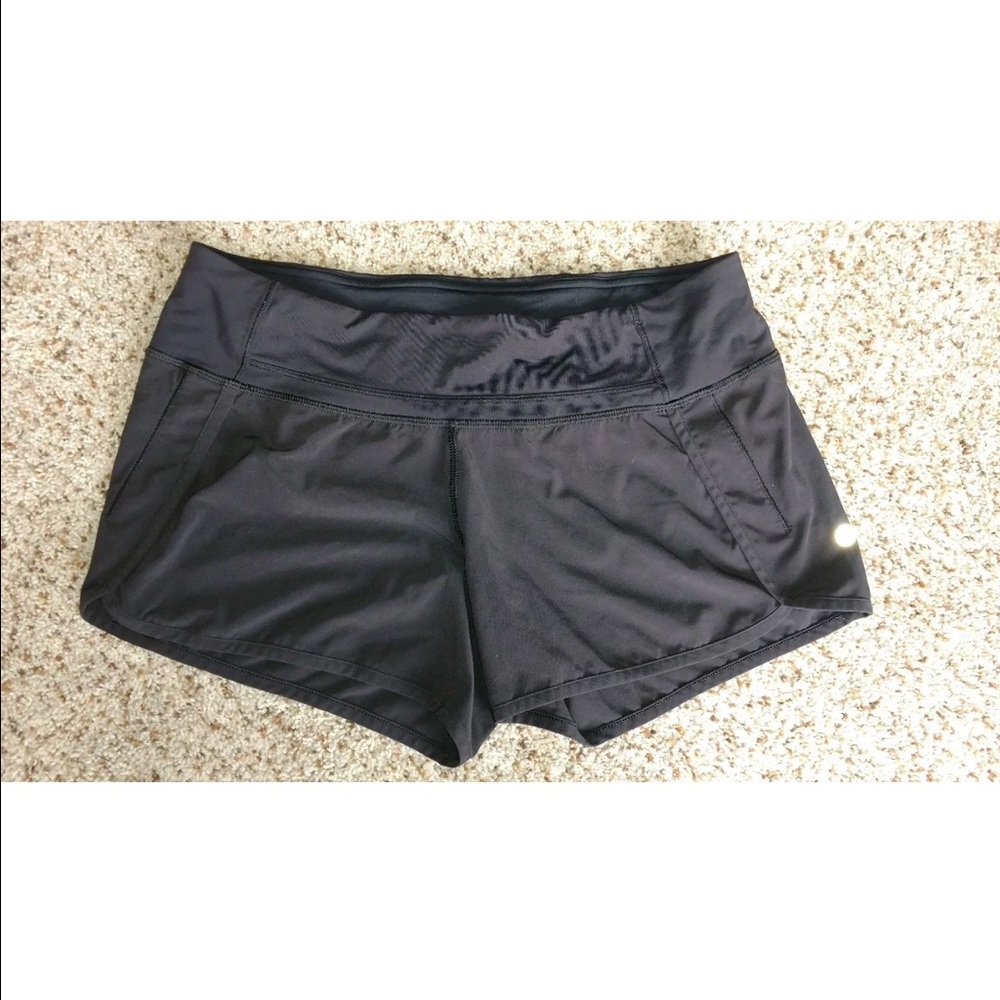 Black Lululemon Speed Shorts size 8