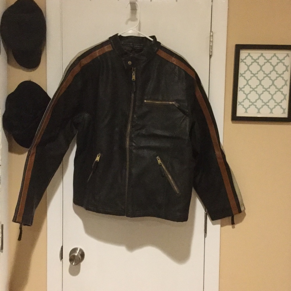 Arizona Medium Pleather Motorcycle Jacket