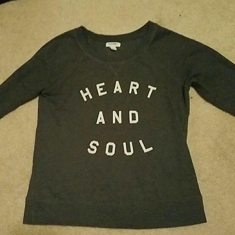 5 for $25 Dark Grey Old Navy Quote Sweater
