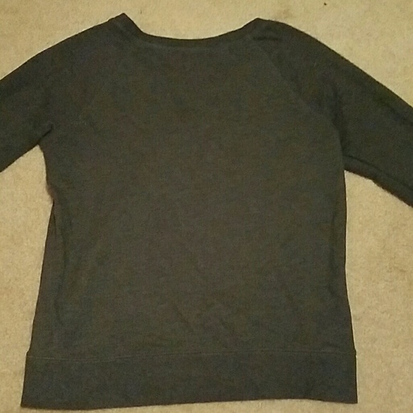 5 for $25 Dark Grey Old Navy Quote Sweater - Picture 3 of 3