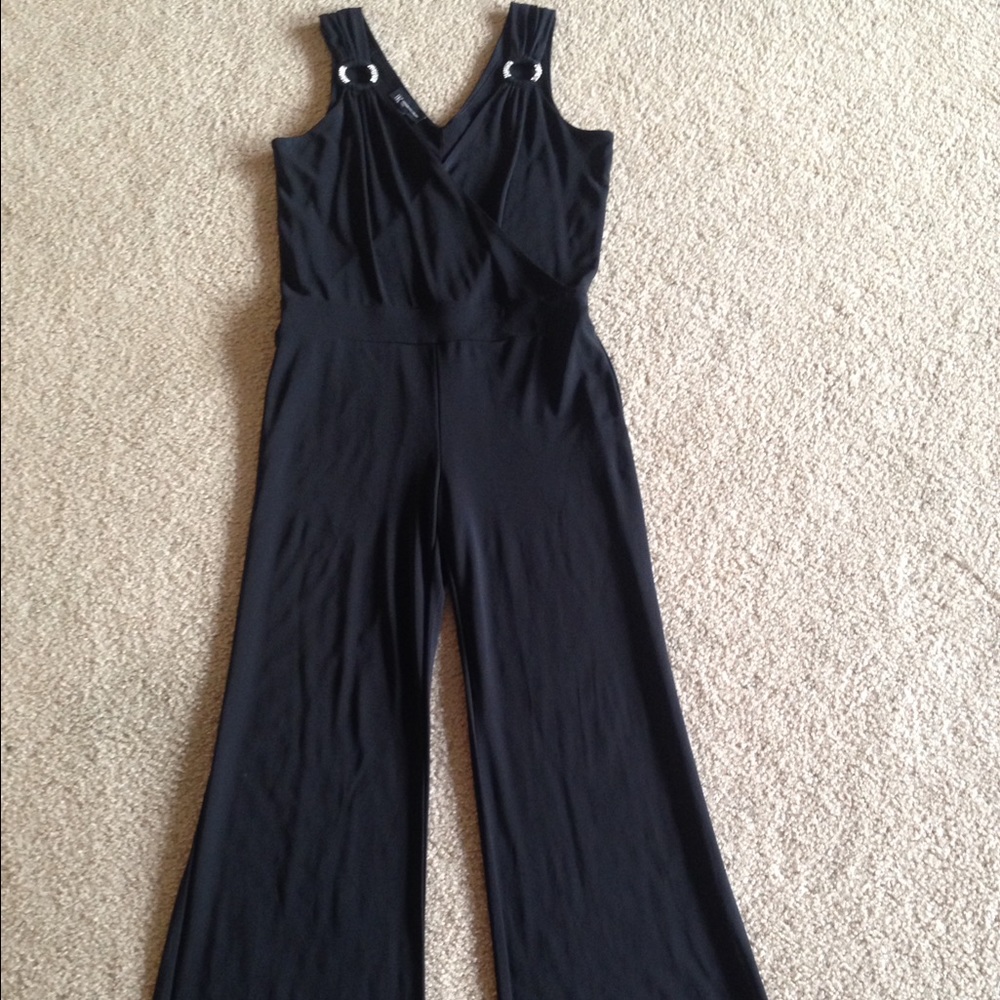 International Concepts Black Jumpsuits.