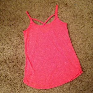 Juniors Pink & White Tank Sz: XS