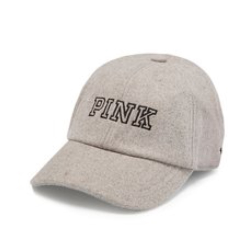 BNWT PINK Victoria's Secret wool baseball hat