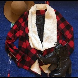 BNWOT buffalo plaid jacket