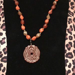 Boho, tribal, Mayan, Asian necklace