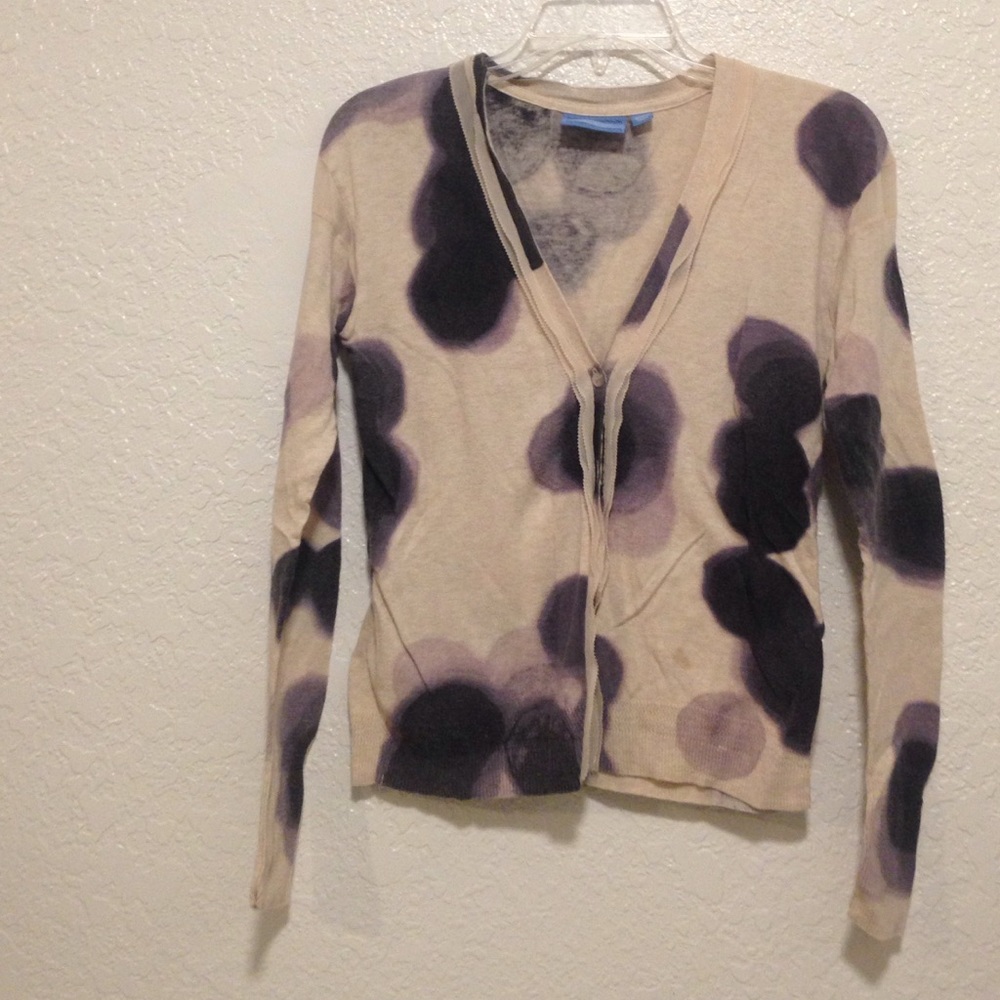 ❌SOLD❌Woman's Cream & Purple Cardigan