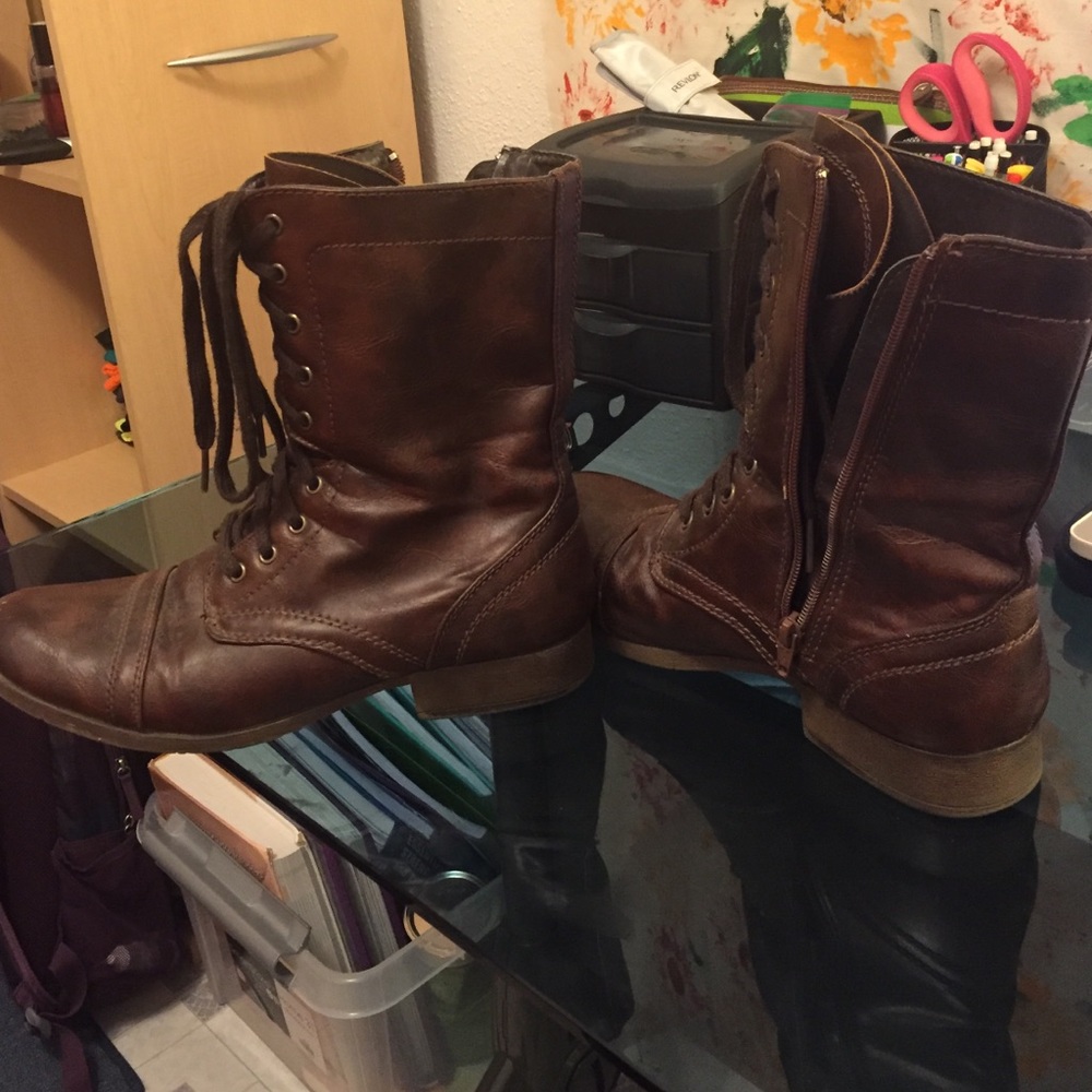 Dark brown ankle boots