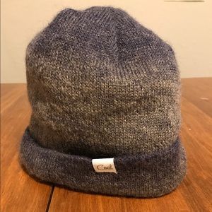 Cute indigo and grey women's beanie
