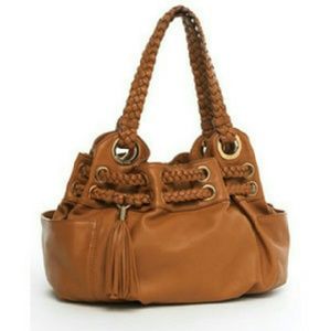 MICHAEL Kors Braided Astor Grommet Satchel!