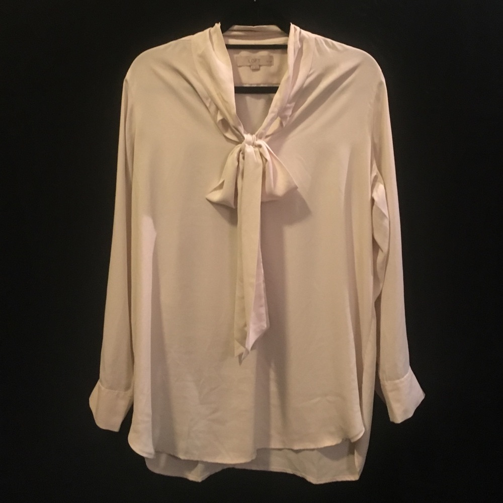 Loft Neck-Tie Blouse
