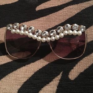 Pearl and diamond sunglasses