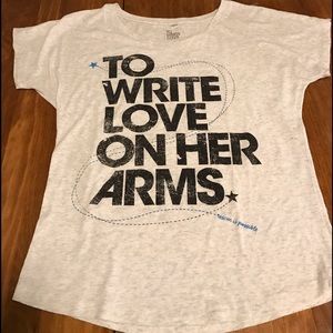 To Write Love on Her Arms scoop neck tee