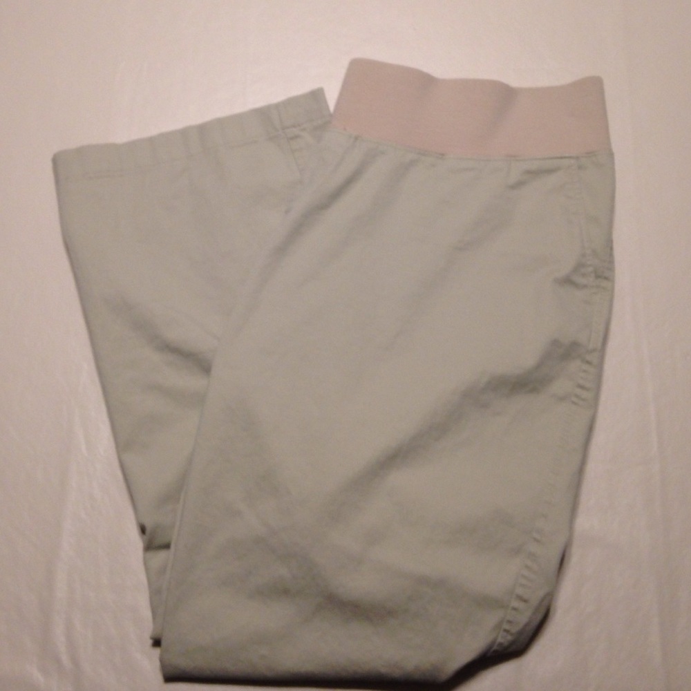 Khaki-type maternity pants
