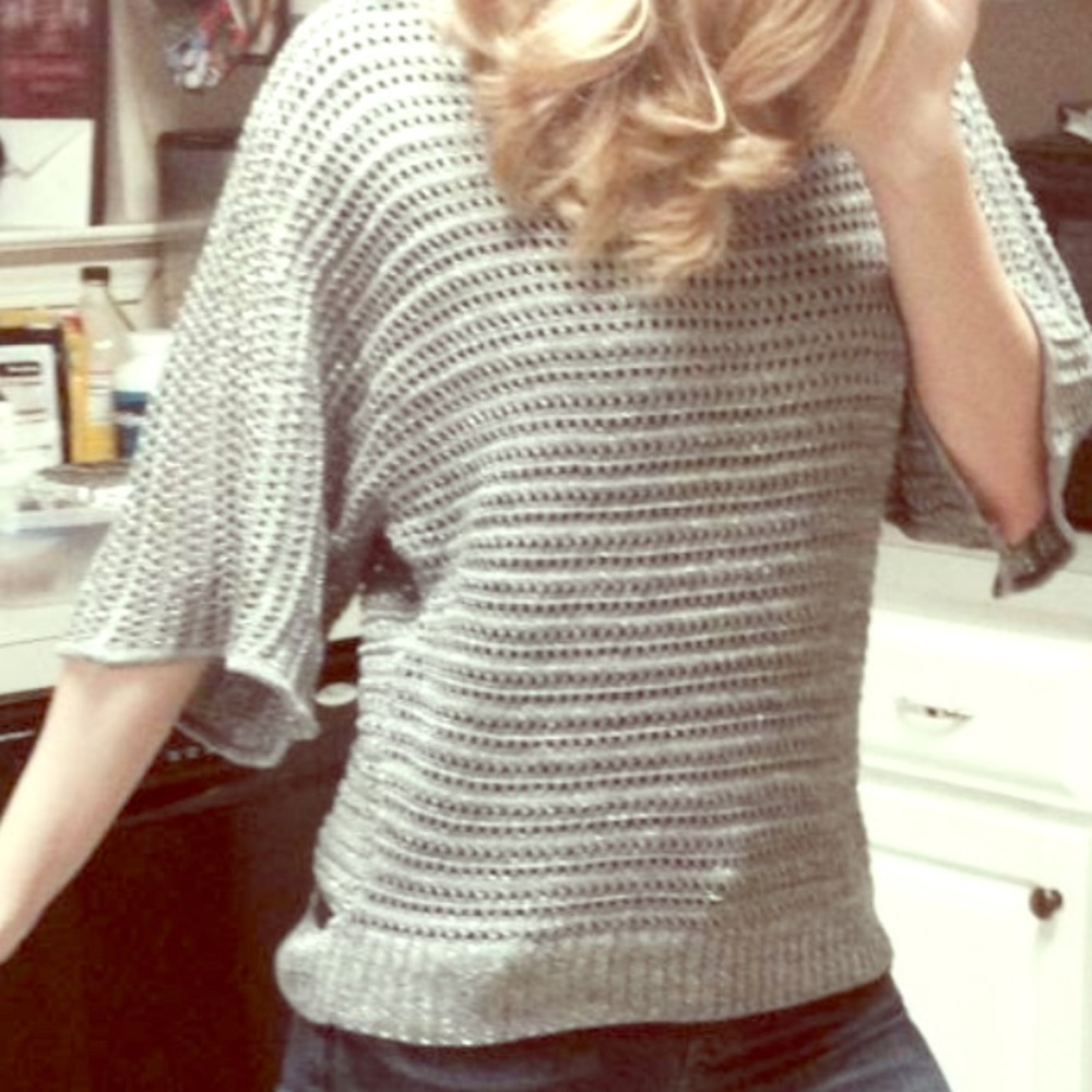 Silver sparkly sweater