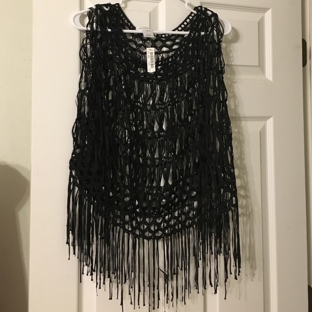 White House Black Market poncho