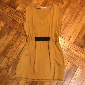 Rachel Roy mustard yellow dress