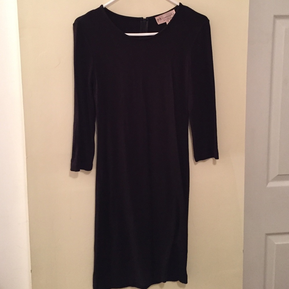 Black philosophy sweater dress