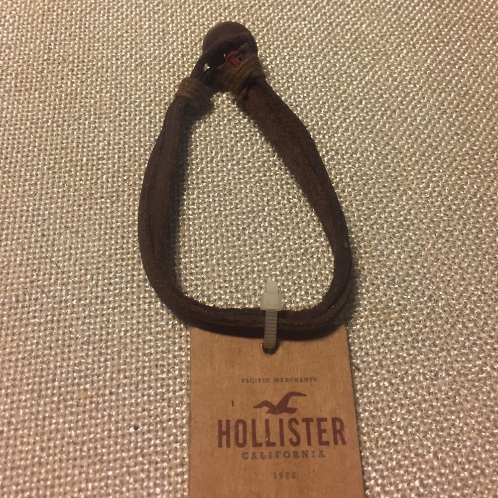 Hollister leather cord bracelet