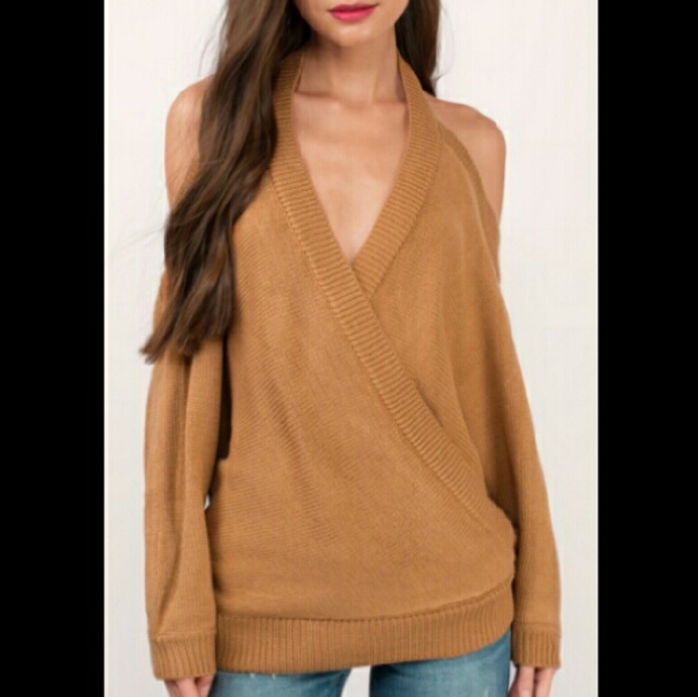 Halter Surplice Sweater