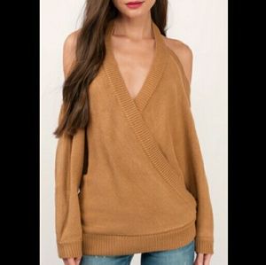 Halter Surplice Sweater
