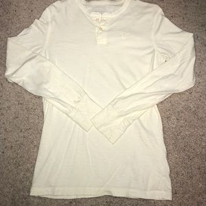 American Eagle Long Sleeve Cream Shirt