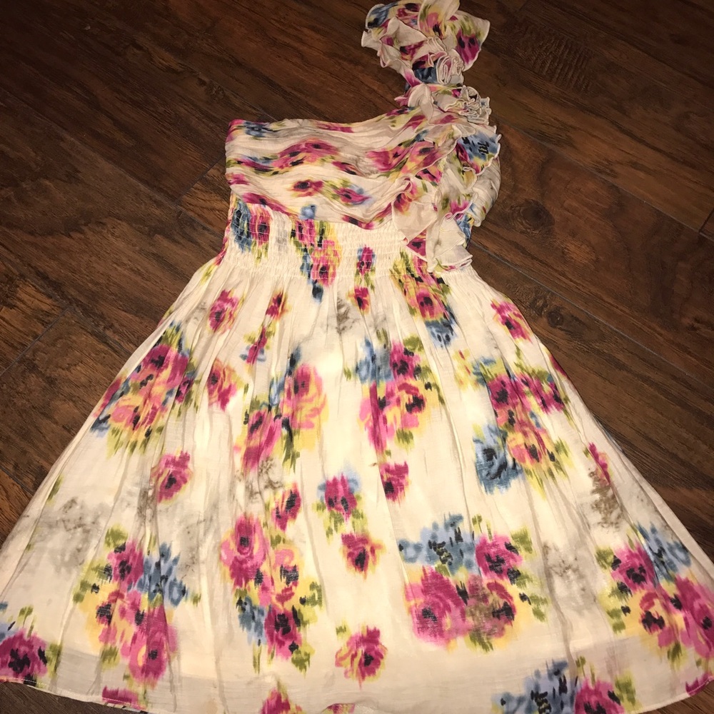 Floral Arden B one shoulder dress
