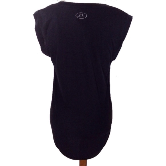 Under Armour Cap Sleeve "Studded" Logo Shirt-Med - Picture 3 of 7