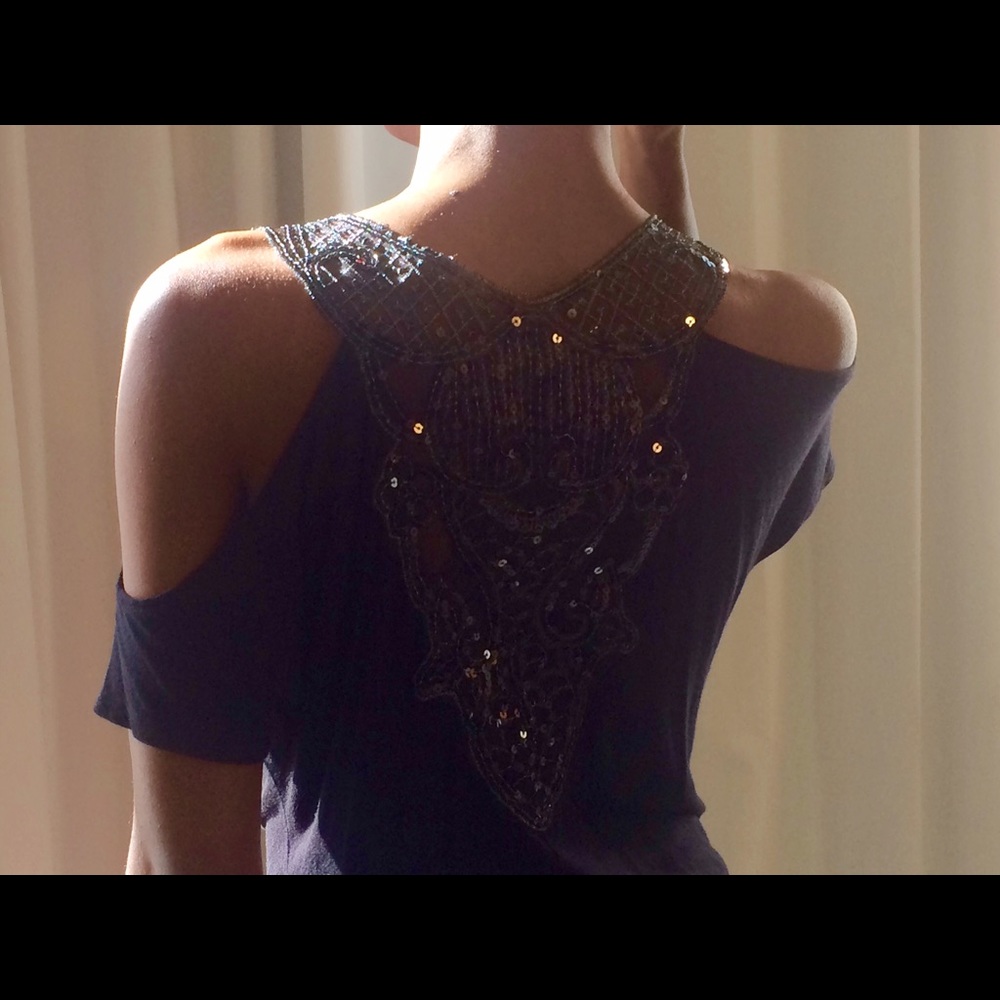 Black Shirt with Transparent Back