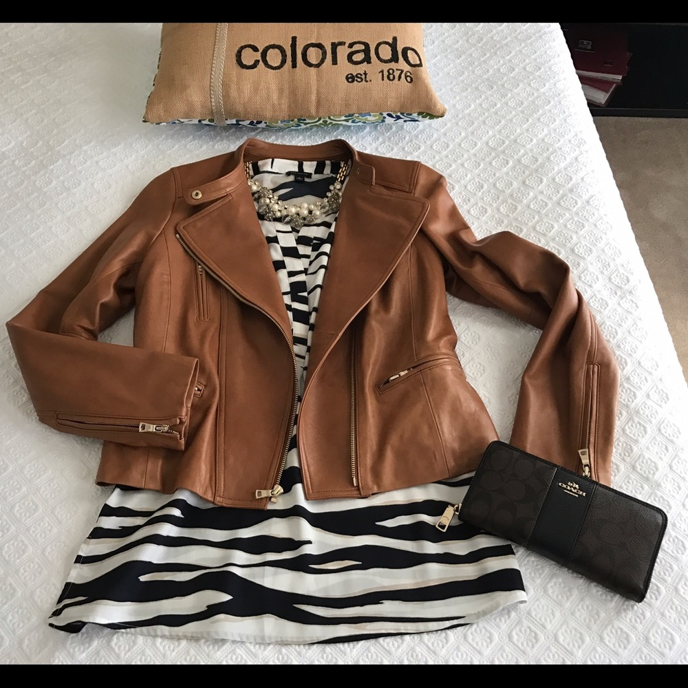 💫 Ann Taylor Leather Jacket 💫