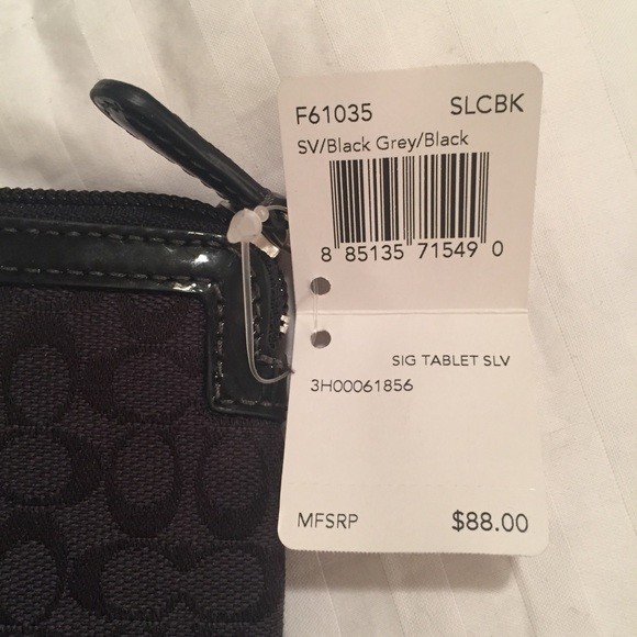 Coach Signature Collection Black Tablet Sleeve - Picture 3 of 3