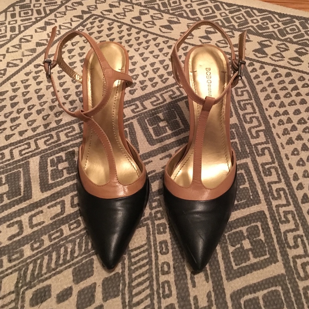 BCBGeneration Mary Jane black/tan pumps