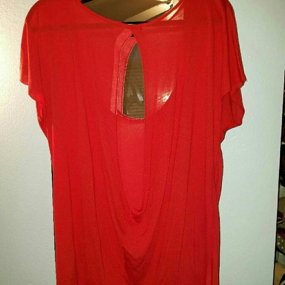 Women's open back blouse