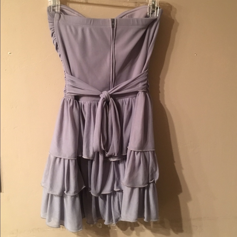 Silver Ruffled Dress - Picture 2 of 4