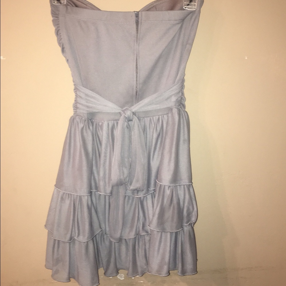 Silver Ruffled Dress - Picture 4 of 4