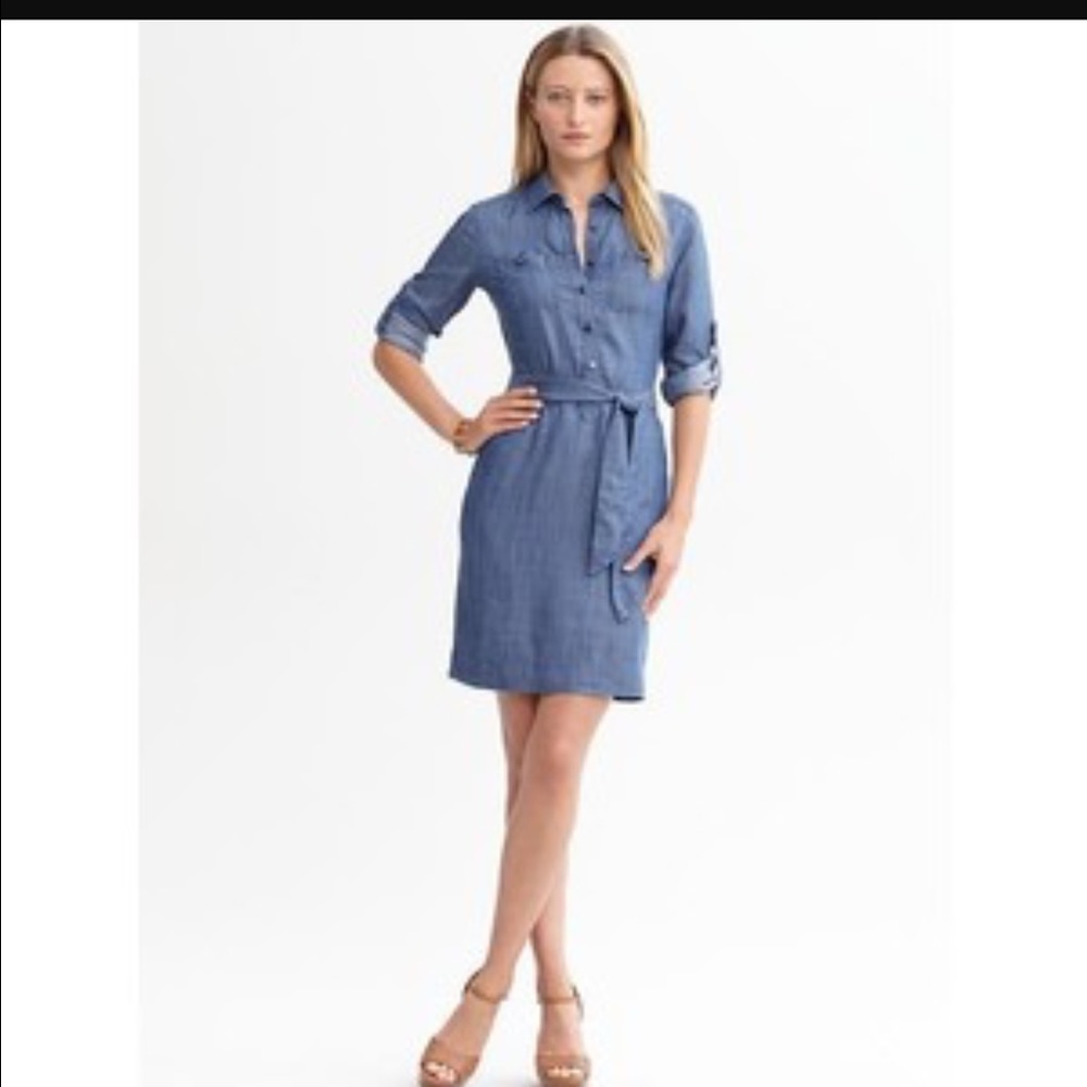 Banana Republic Chambray Shirtdress