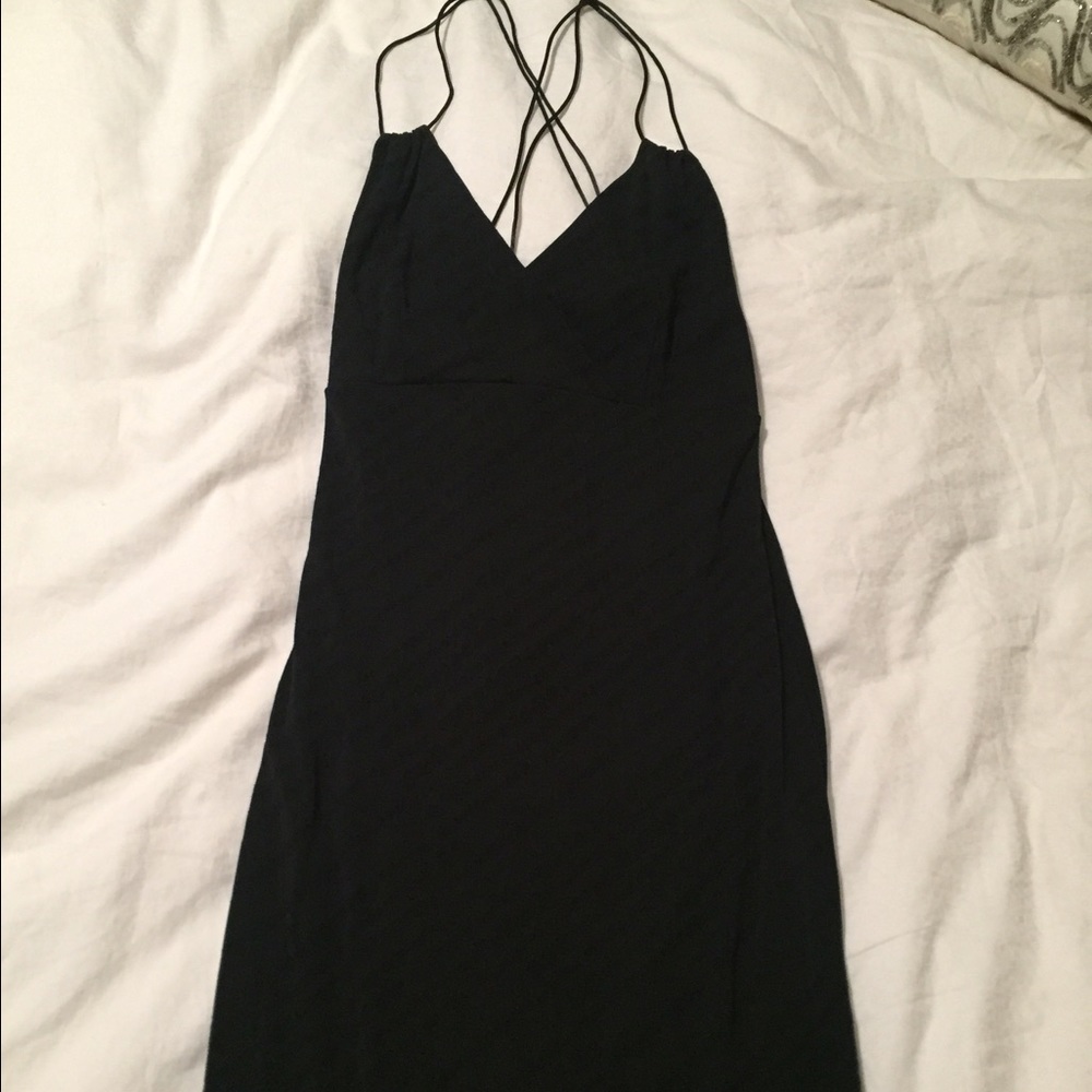 Black express midi length dress