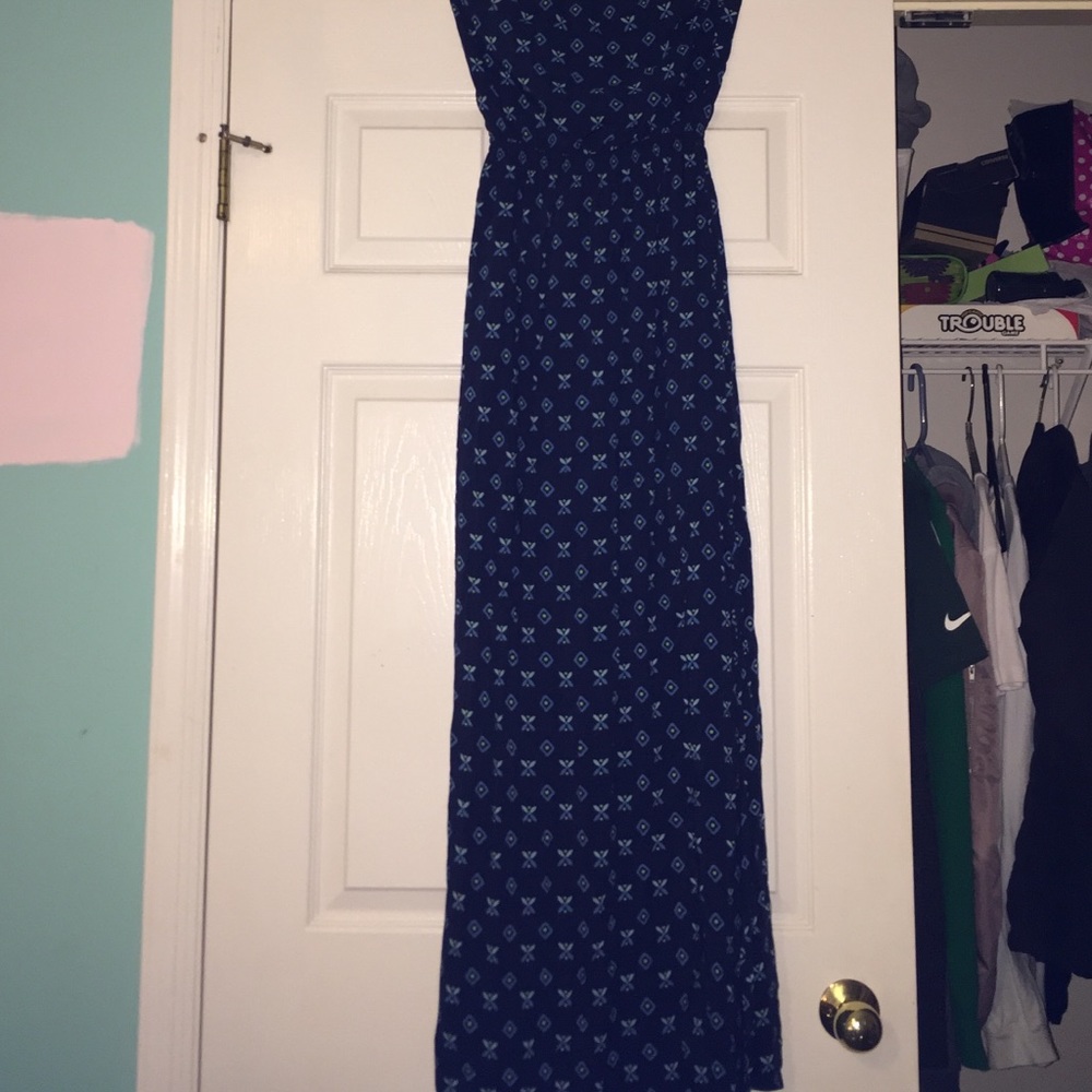 Strapless maxi dress