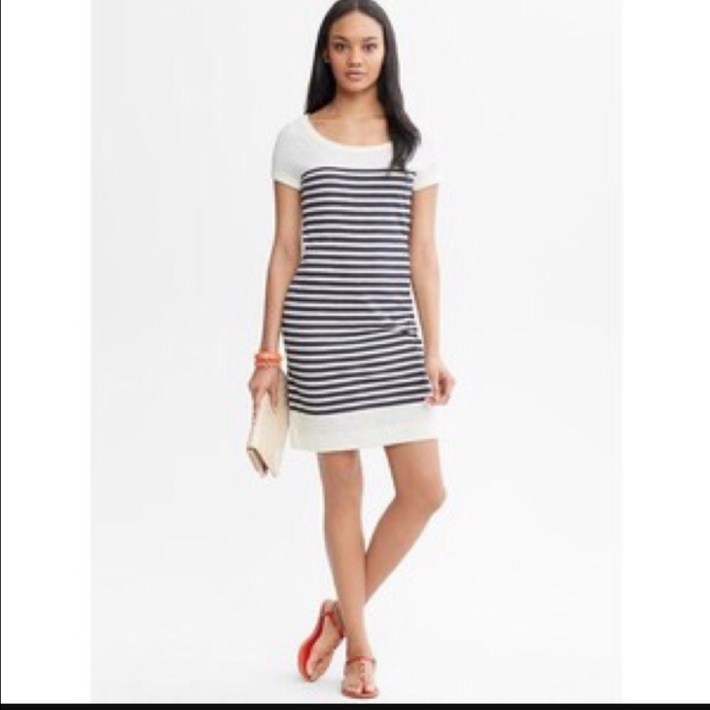 Banana Republic striped t-shirt dress