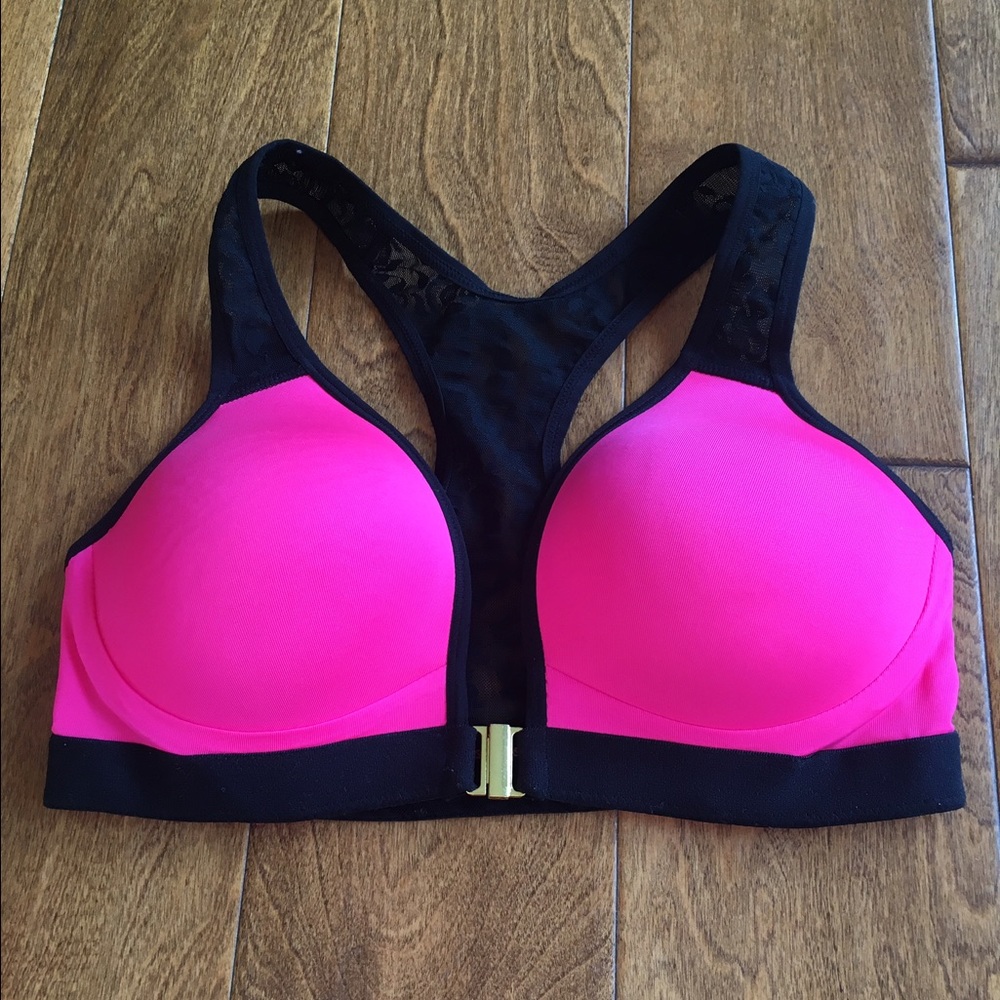 Sport Bra, pink and black