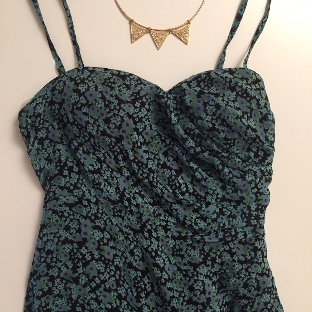 Floral green dress from Forever 21