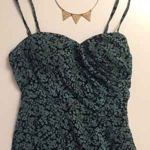 Floral green dress from Forever 21