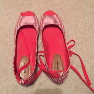 Red & White Old Navy Shoes
