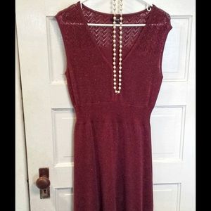Sparkle stretch lightweight sweater dress
