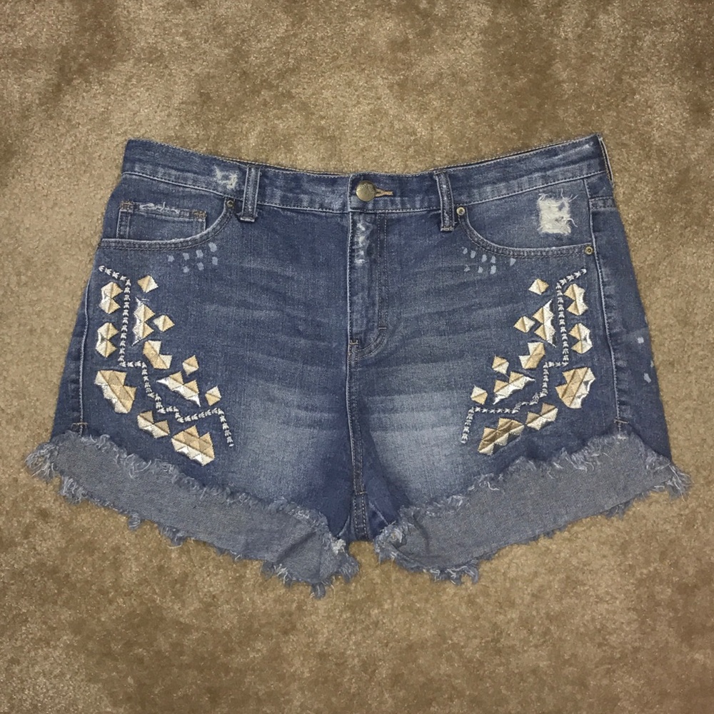 Free People Jean Shorts