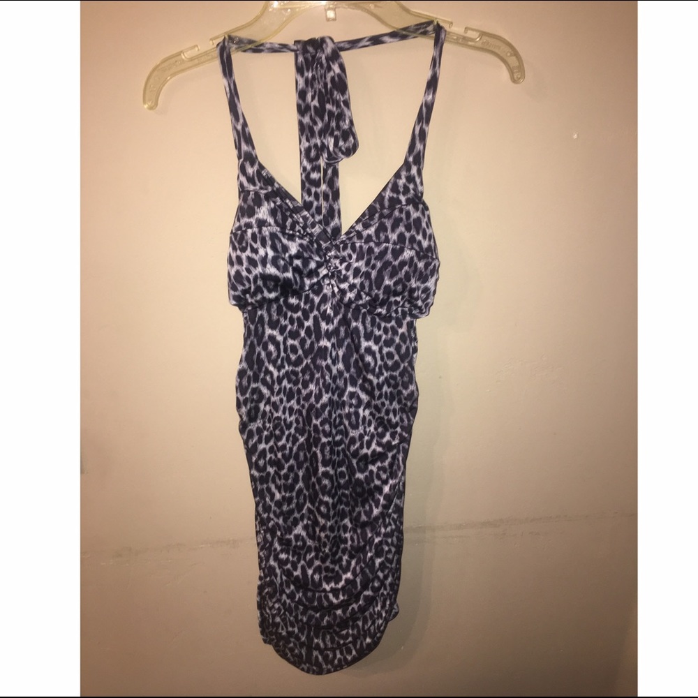 Cheetah Print Party Dress