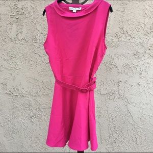 Bright and Beautiful Pink Dress with Belt