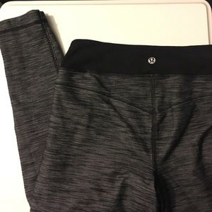 Lululemon gray slub denim leggings