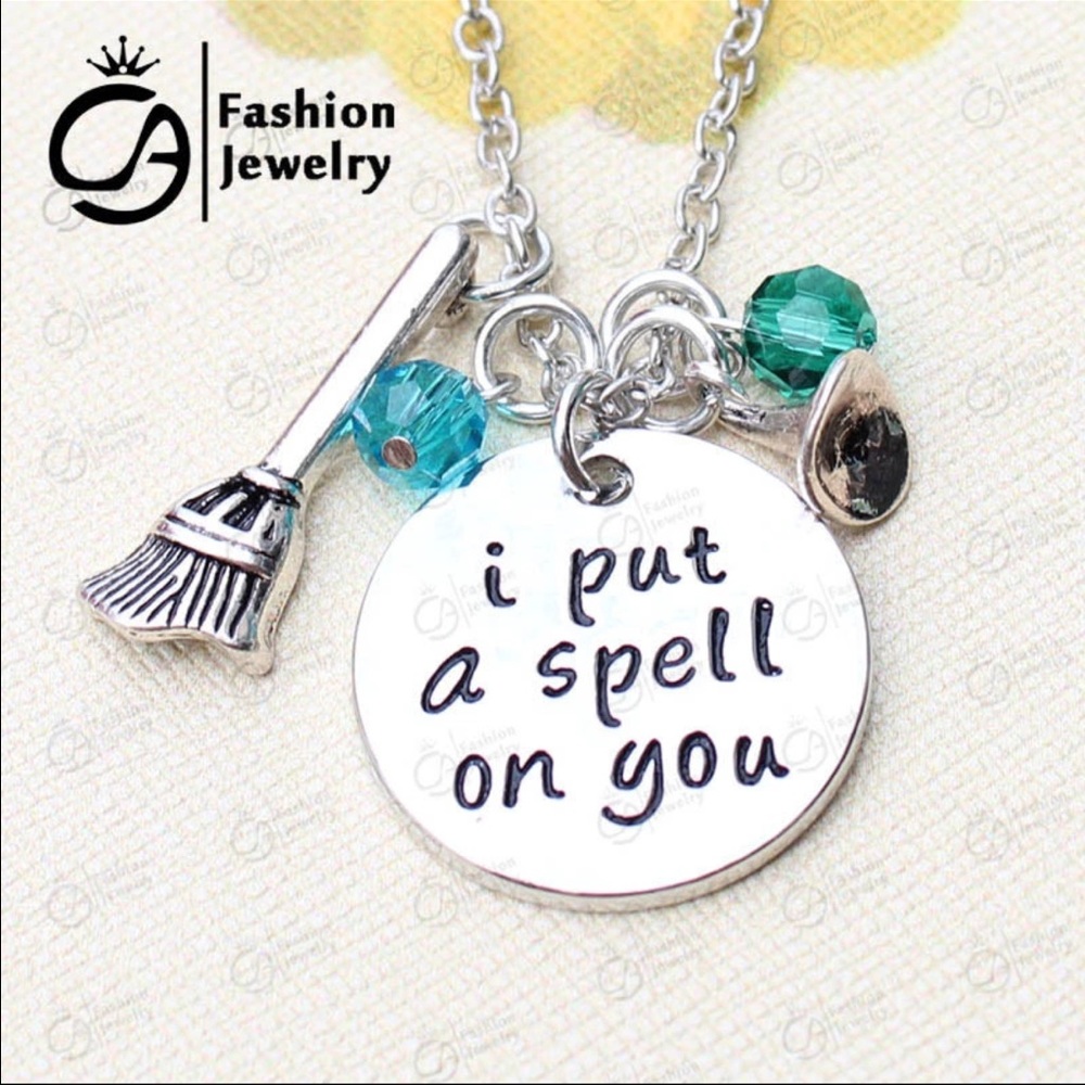 Hocus pocus themed necklace