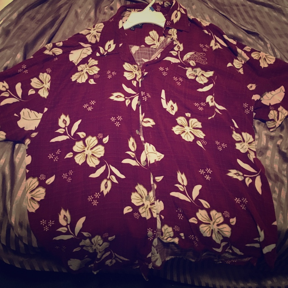 Hawaiian button up shirt