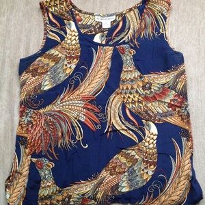 Vintage Silk Phoenix Tank M